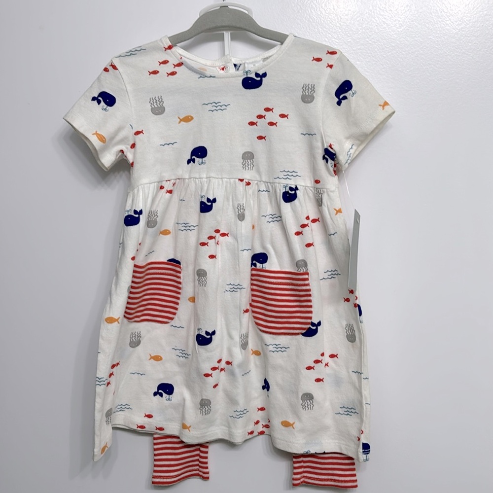 NWT- Nordstrom Baby dress with leggings. 18 months.